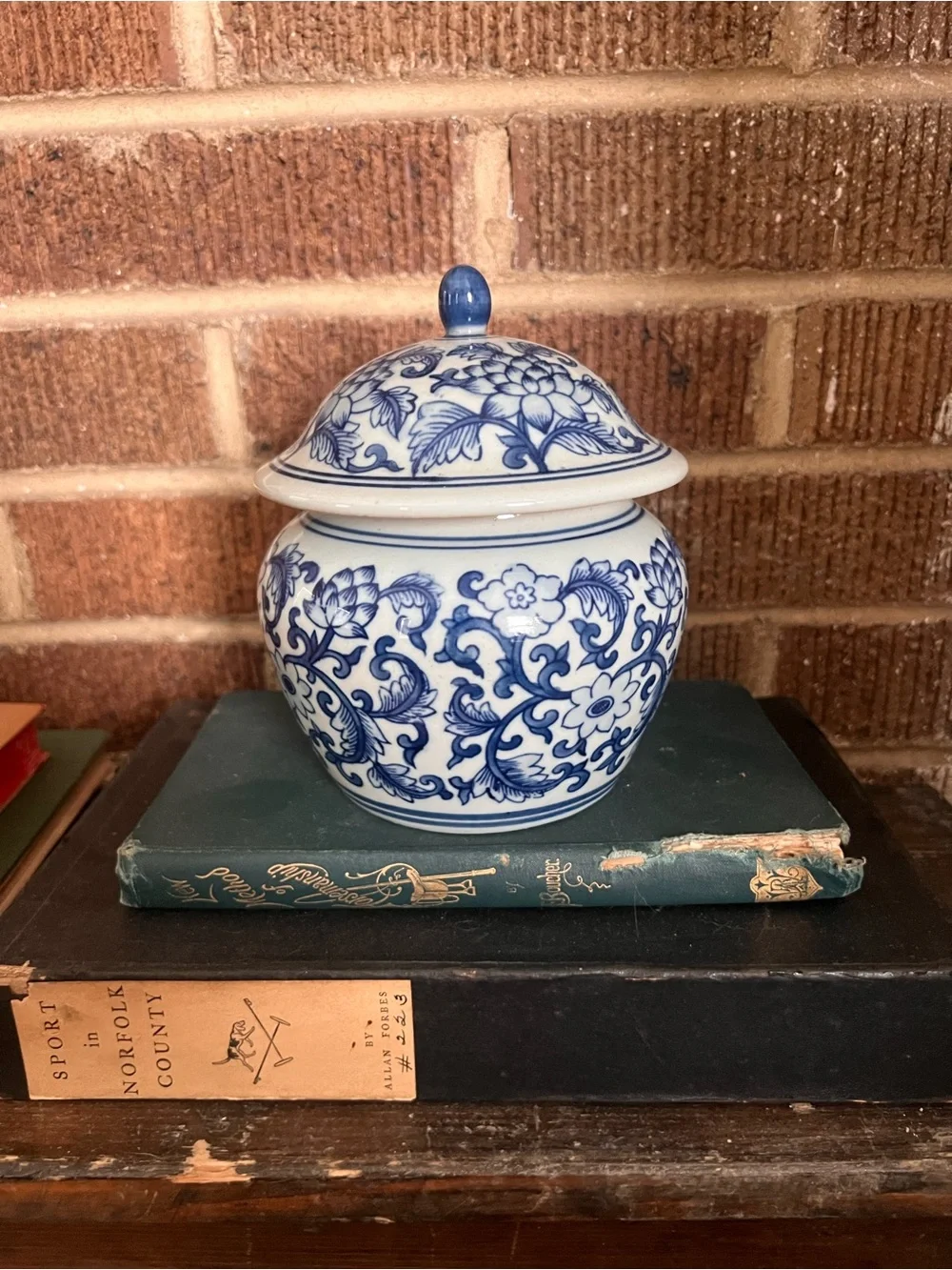 Williams Sonoma Lidded Ceramic Petite Ginger Jar